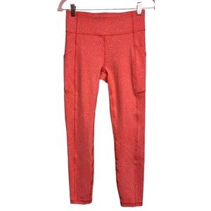 Lululemon Invigorate High Rise Tight 25"‎ Warm Coral Crunch Size 6